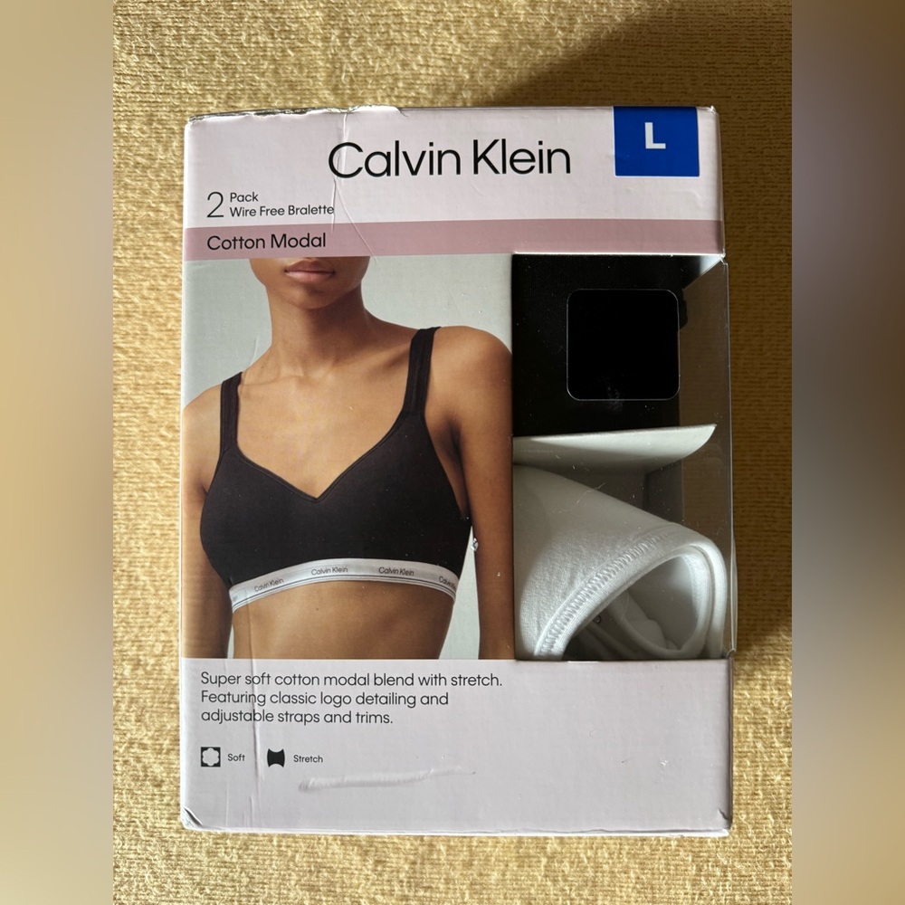 Calvin Klein Black and White Bralette Set